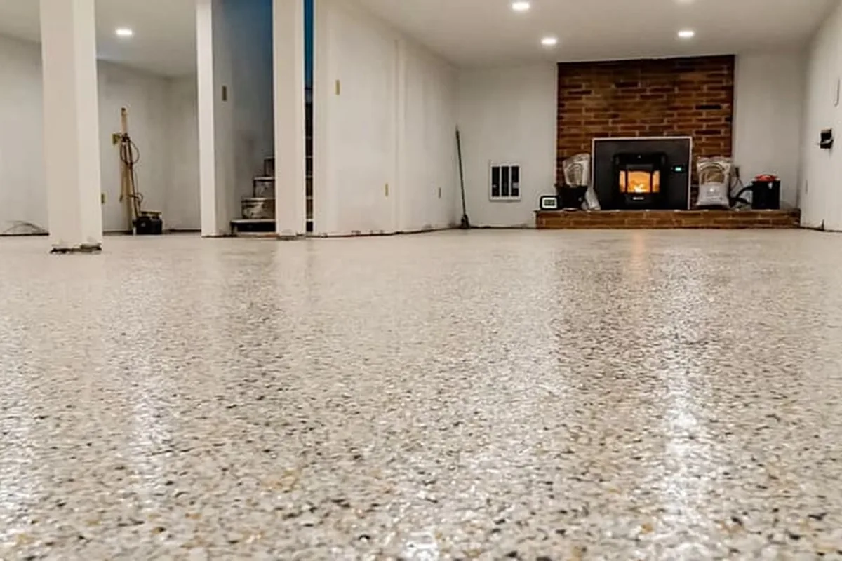 Flake Epoxy Flooring finish example
