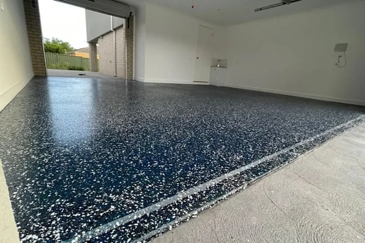 Garage Epoxy Flooring finish example
